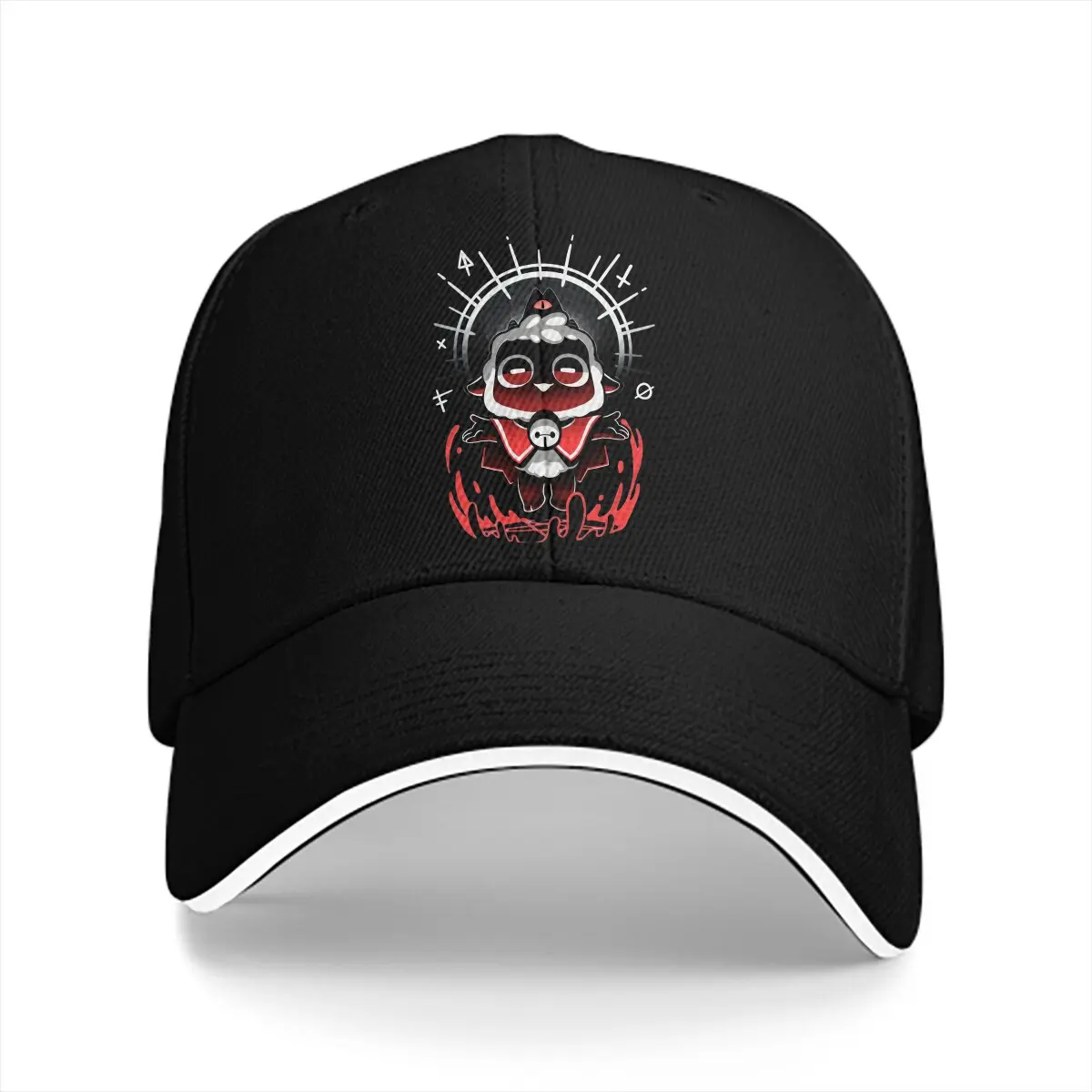 Washed Men's Baseball Cap Join the Cult Cute Gamer  Caps Dad Hat The Binding of Isaac Rebirth Wrath of the Lamb Game Golf Hats