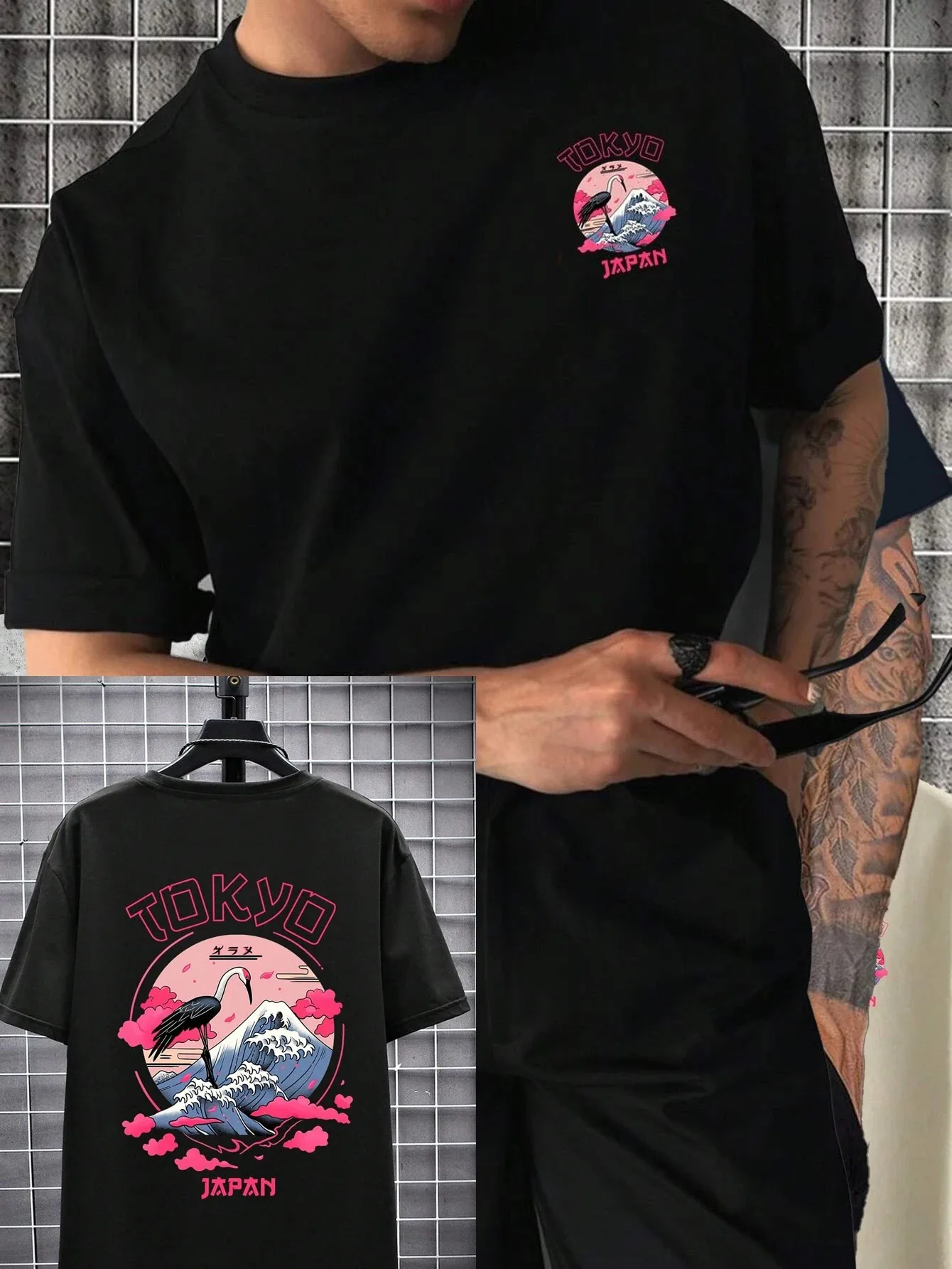 Tokyo T-shirt Luxury Brand Fashion Big Size Top Casual Short Sleeve Streetwear Classic Print New Arrival Tee