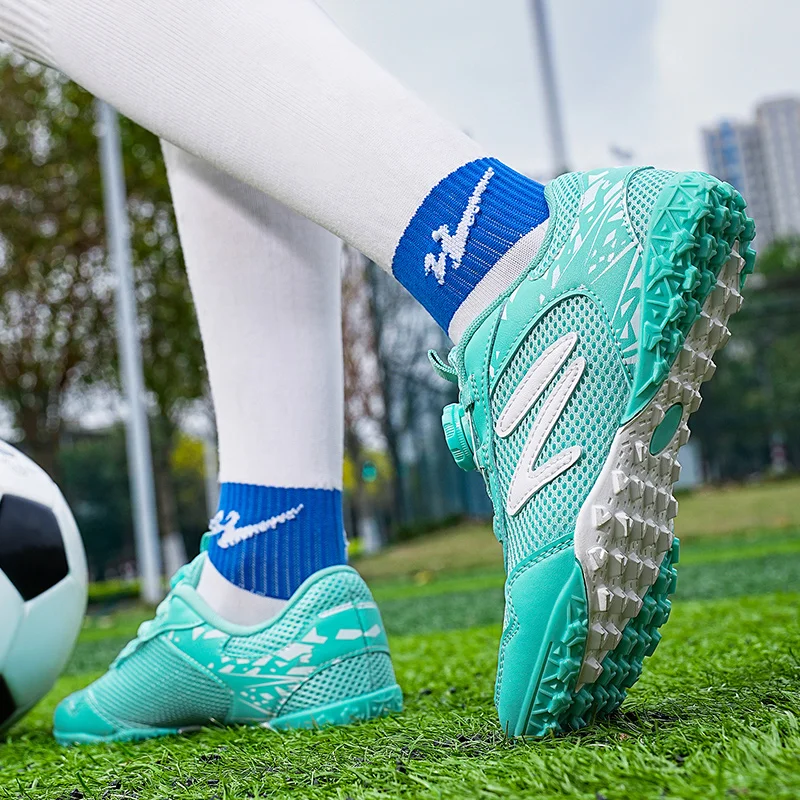 Zapatos de fútbol de alta calidad para niños, botas de fútbol antientrenamiento para exteriores, 2024