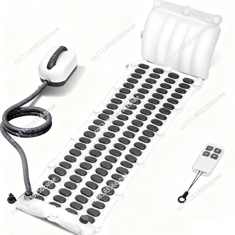 Portable Spa Bubble Bath Massager Full Body Waterproof Spa Bubble Bath Mat Remote Control 6 Gears New