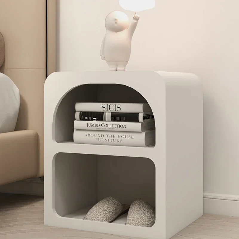 Online celebrity cream bedside table modern simple cave cabinet light luxury high sense Nordic silence wind