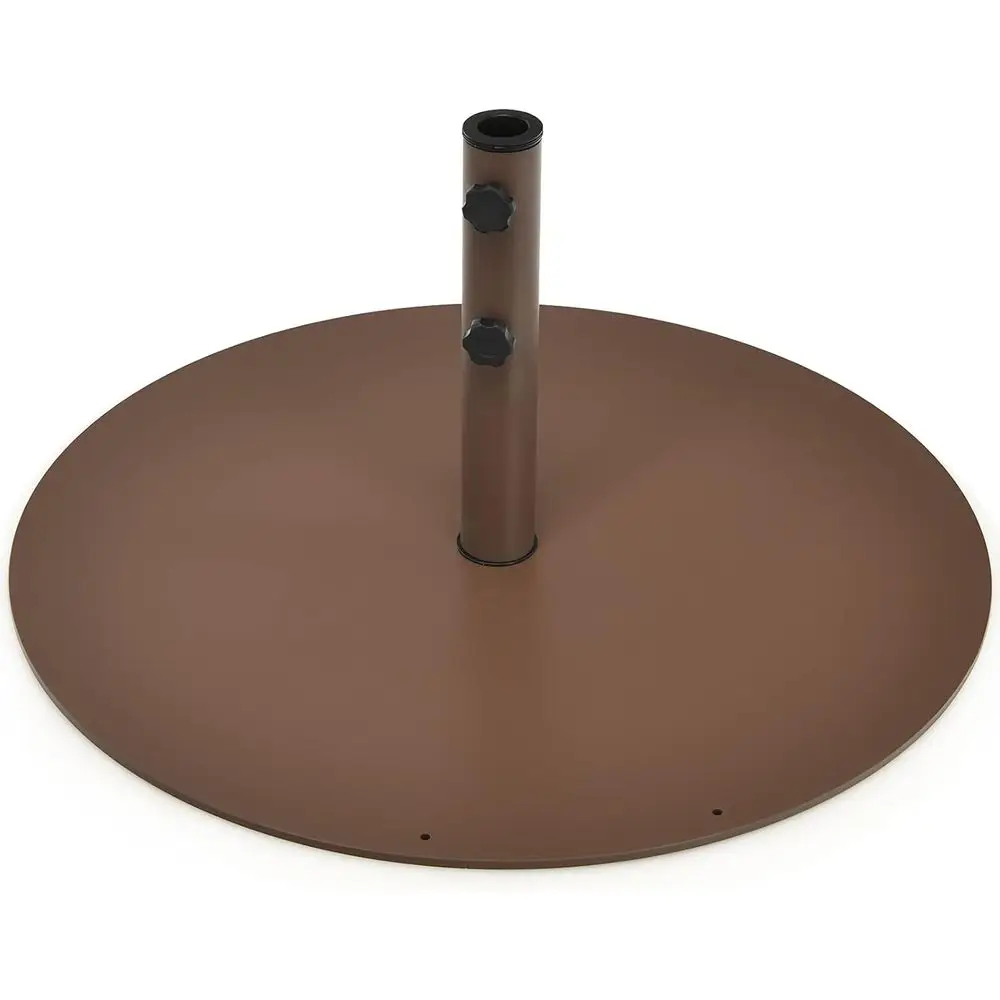 

29.5 Round Steel Patio Umbrella Base, 59lbs Capacity, Suitable for Outdoor, Poolside, Garden, Lawn