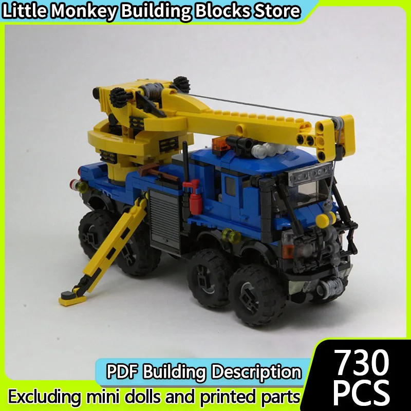 

Urban Rescue Vehicles Model MOC Building Bricks Obstacle-Clearing Rescue Crane Modular Technology Children Holiday Gifts Toys