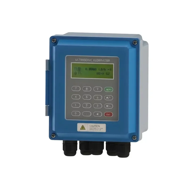 Wall-mounted Clamp-on Ultrasonic Flow Meter DN15-DN6000 Non-invasive Water Flowmeter RS485 4-20mA