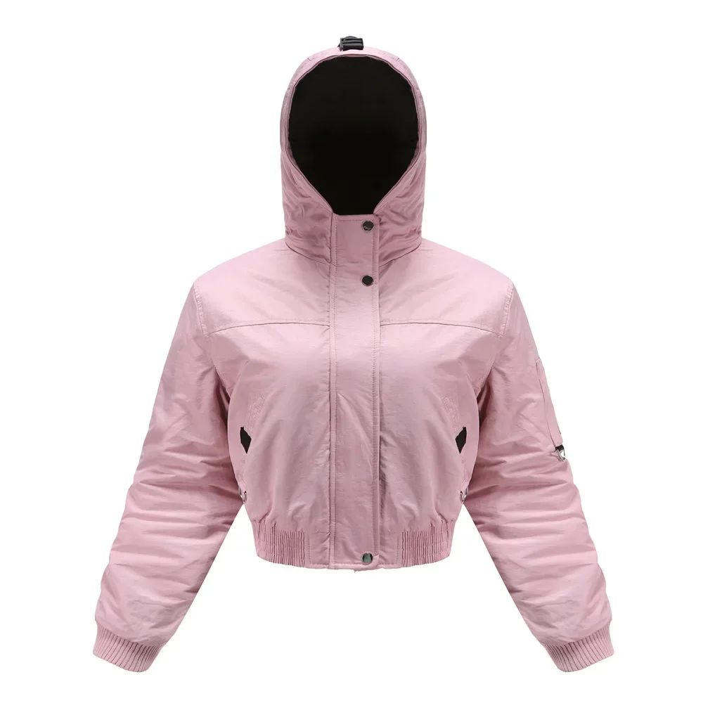 

Warm Jacket Women's Clothing 2025 Women's Autumn Winter Jacket Women Cotton Jacket Hooded Workwear Female Thicken