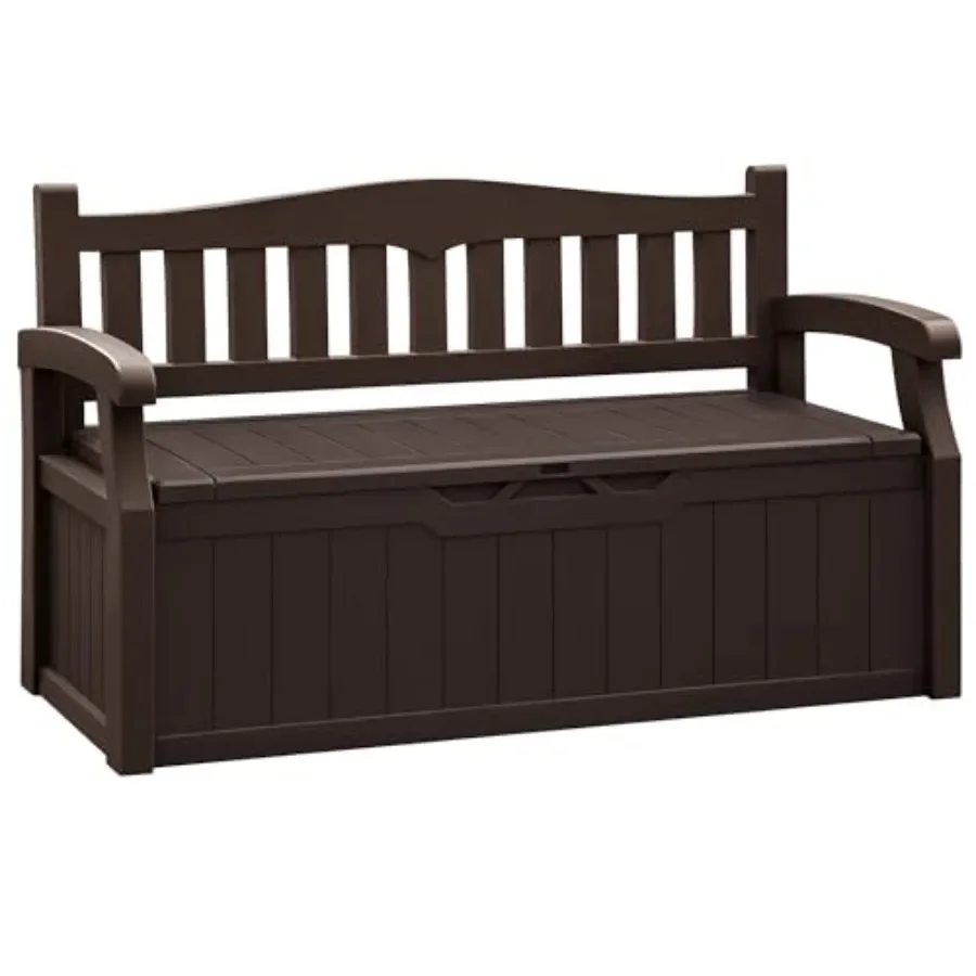 lon Storage Bench, Deck Box with Seat Waterproof All-Weather