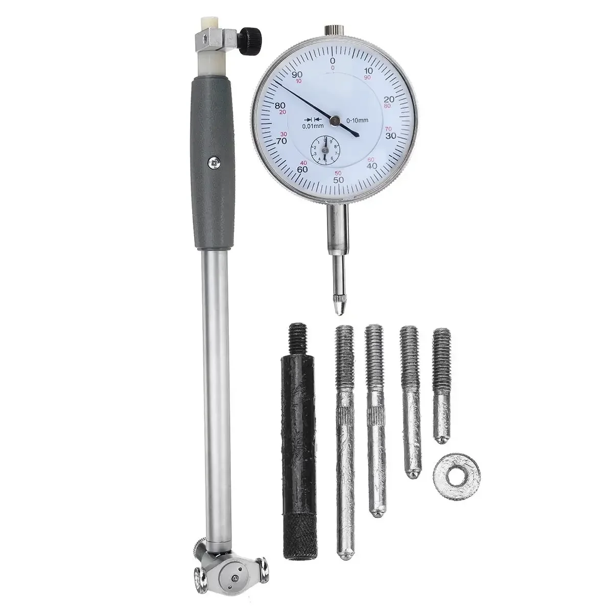 

Precise Metric Dial Bore Gauge Cylinder Internal Small Inside Measuring 50-160mm/0.01mm Probe Gage Test