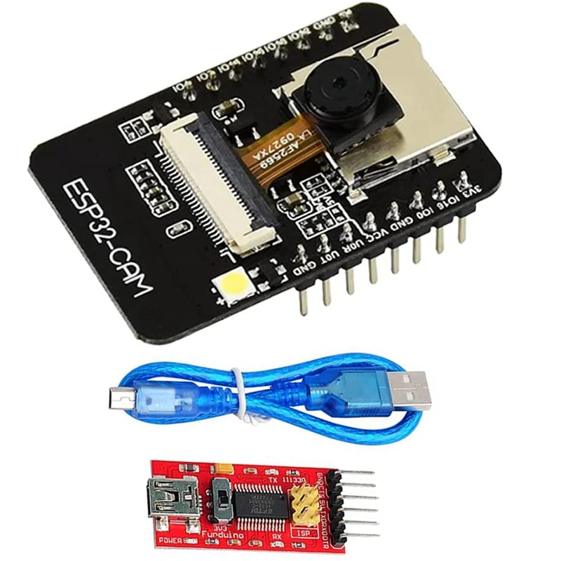 Hot ESP32-CAM Development Board WIFI Bluetooth ESP32 Camera Module with USB Cable Serial Converter Programmer Module