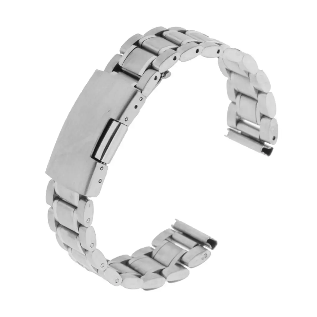 Classic 18mm Stainless Steel Watch Band Luxury Replacement Strap for Wristwatch Accessories for Men Women Event