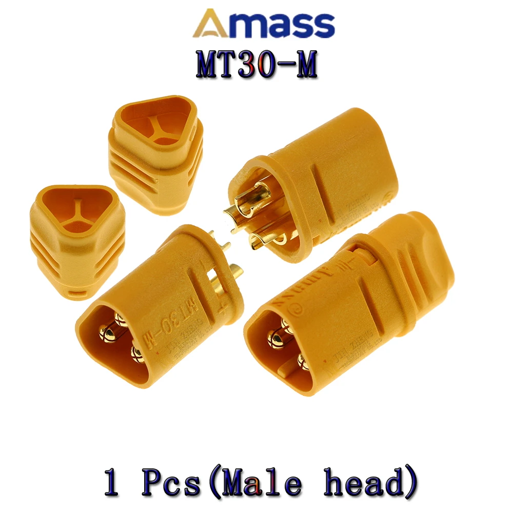 1 개/몫 Amass MT30-F/M T 모델 비행기 플러그 배터리 커넥터 세트 남성 여성 골드 도금 바나나 플러그 RC 부품에 대 한