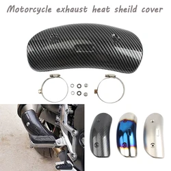 Universal Motorcycle Exhaust Heat Shield Cover Muffler Link Pipe Protector Guard Anti-scalding Cover For Yoshimura AR SC AK