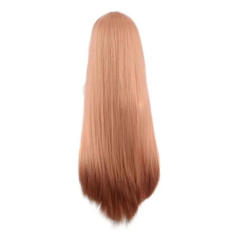 Motosierra hombre Power Cosplay peluca naranja sintética larga recta peluca Anime Coser linda chica peluca de alta calidad fiesta de Halloween