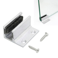Glass Sliding Door Floor Rails Sliding Door System Rails With Plush Lining Zinc Alloy Floor Guide Is Designed Hardware Parts