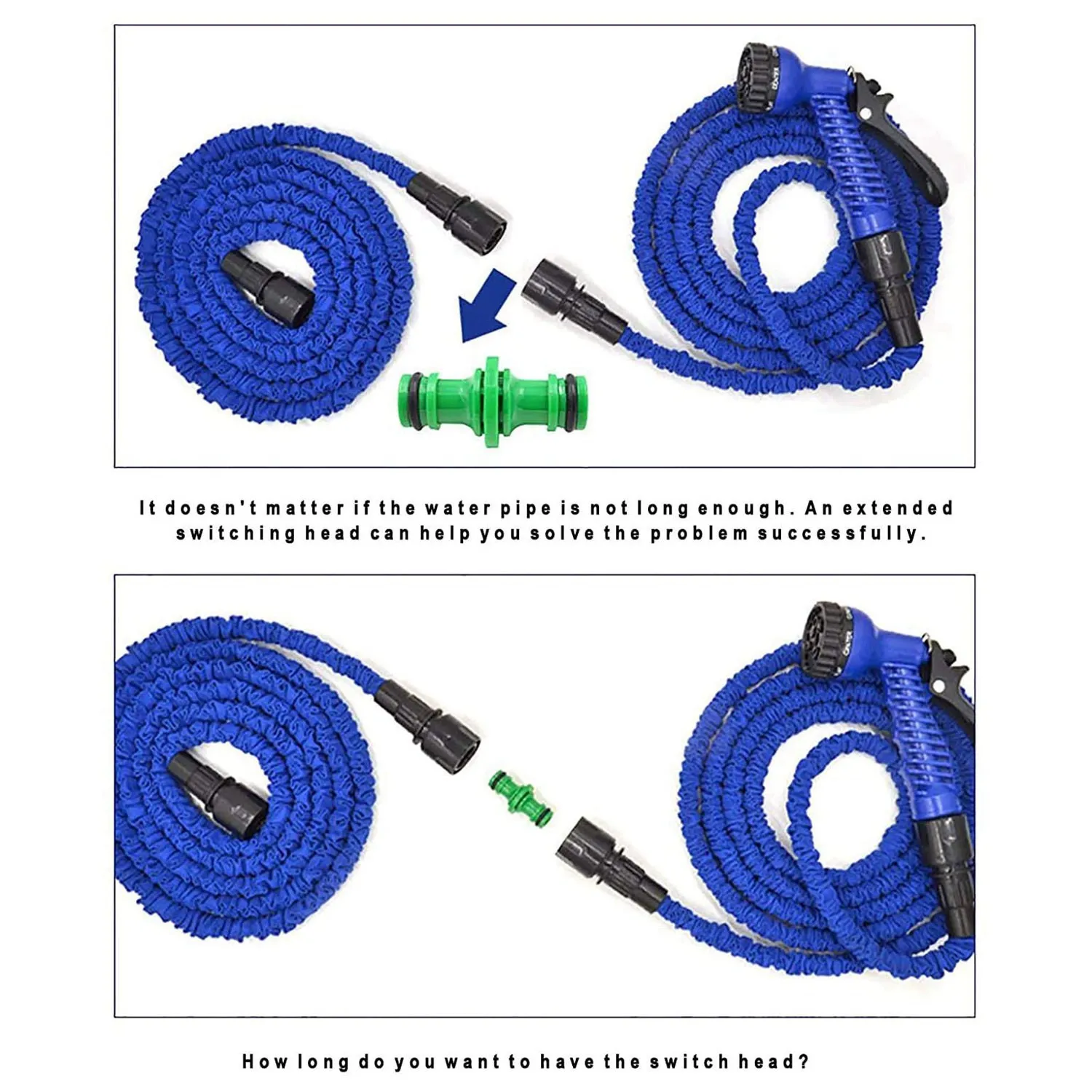 A36T-13 Pcs Plastic Garden Hose Tap Connector Kit For Join Garden Hose Pipe Tube