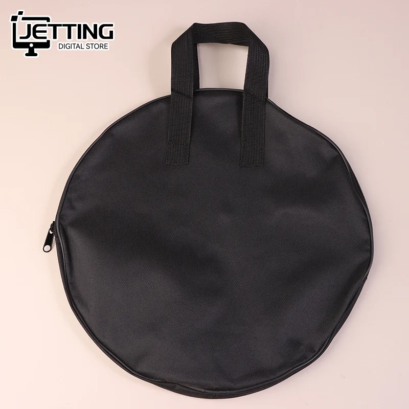 Tambourine Storage Case 10/12-Inch Dumb Drum Bag Black Suitcase Drum Bag Musical Instrument Accessories Portable Carrying Bag