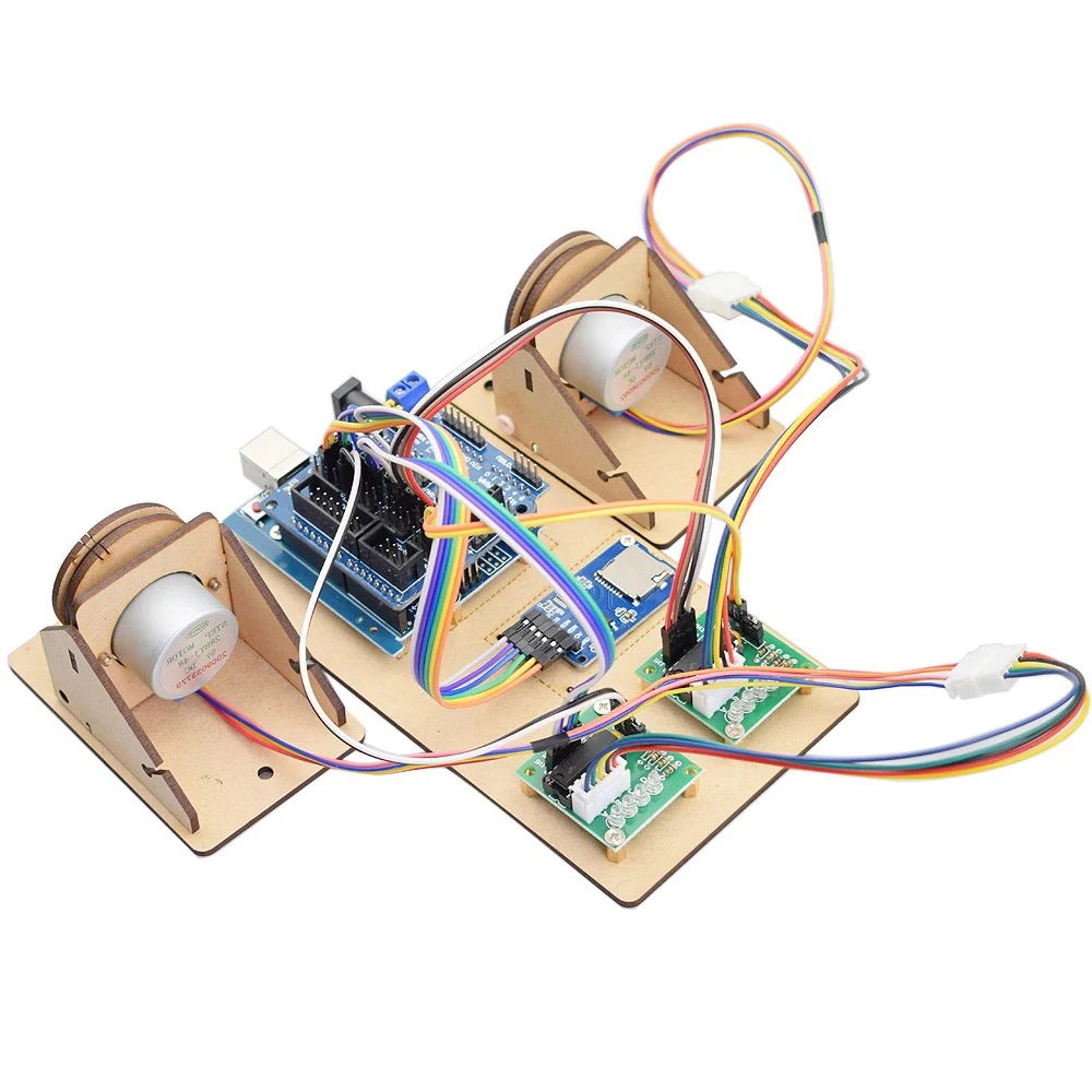 Draw Wall Painting Robot with Cable Plotter For Arduino Robot Maker Project Kit Polar Graph with Motor Programmable Toys DIY Kit