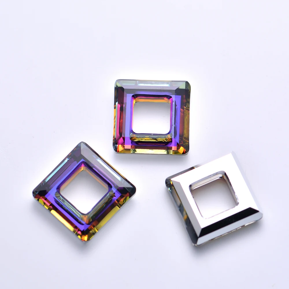 (1 piece) Genuine Crystals from Austria 4439 Square Ring Loose Beads Rhinestone for DIY Jewelry Making