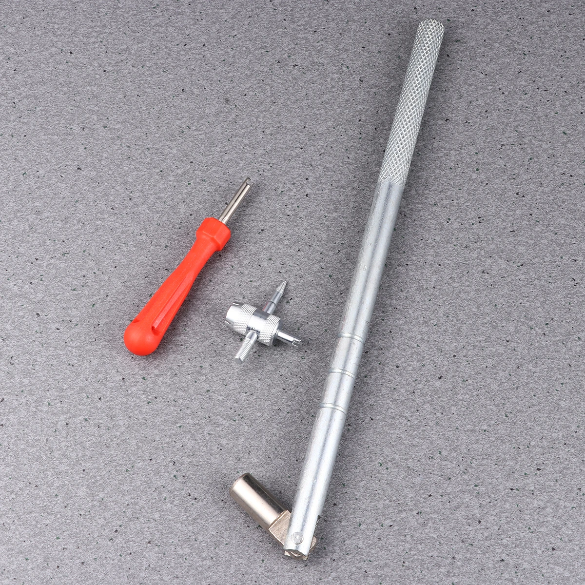 

3Pcs Tire Core Wrench Set Heavy Duty Plastic Handle Steel Shaft for Quick Removal Installation of Tyre Inserts Compatible with