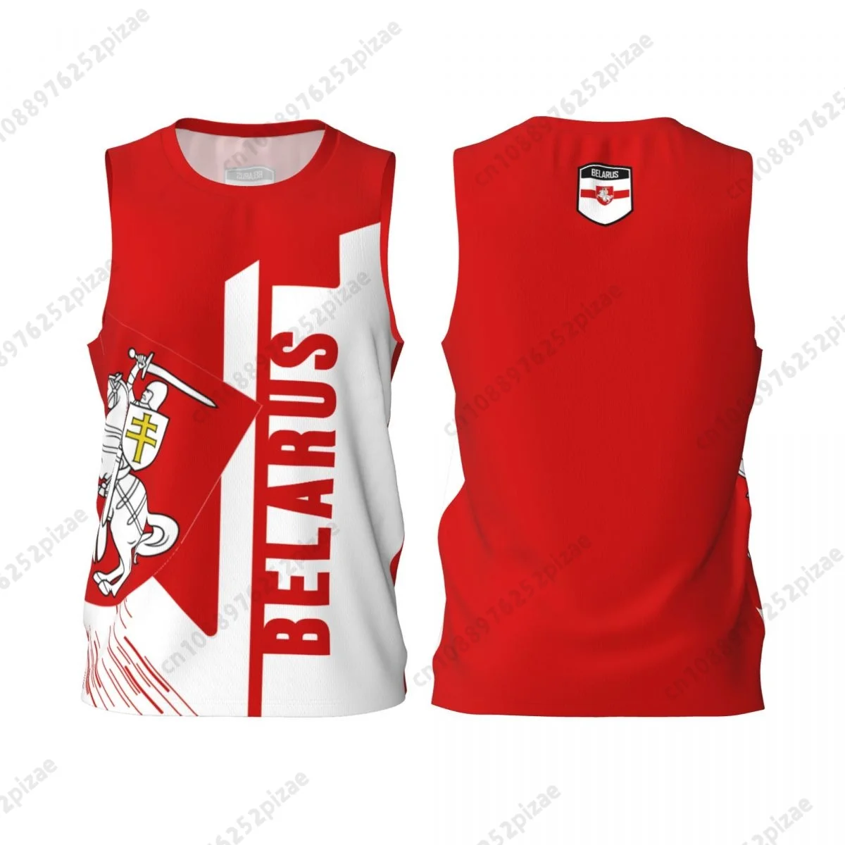 Custom Name Number Belarus 3D Flag Sports T-shirts Men Clothing Breathable For Basketball Running Fitness T shirt