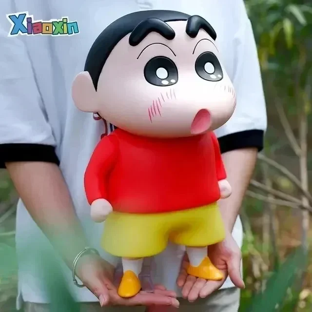 

Crayon Shin-Chan Anime Model Figures Series Xiaoxin Rides Xiaobai Xiaokui Kazama 1:1 Large Size Trendy Ornaments Collectible Toy