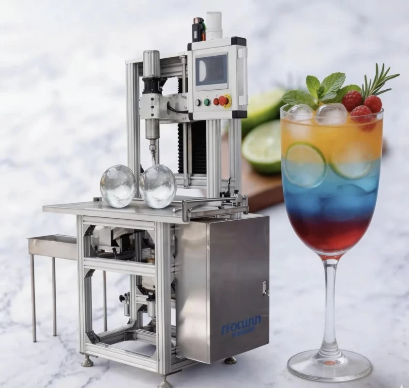 Clear Solid Ball Ice Machine Seafood Preservation Catering Use Equipment Custom