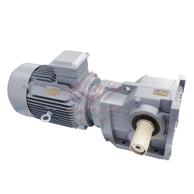 K Series Helical Bevel Geared Motor Great Speed Reducer Gear Box Speed Reducer with Motor