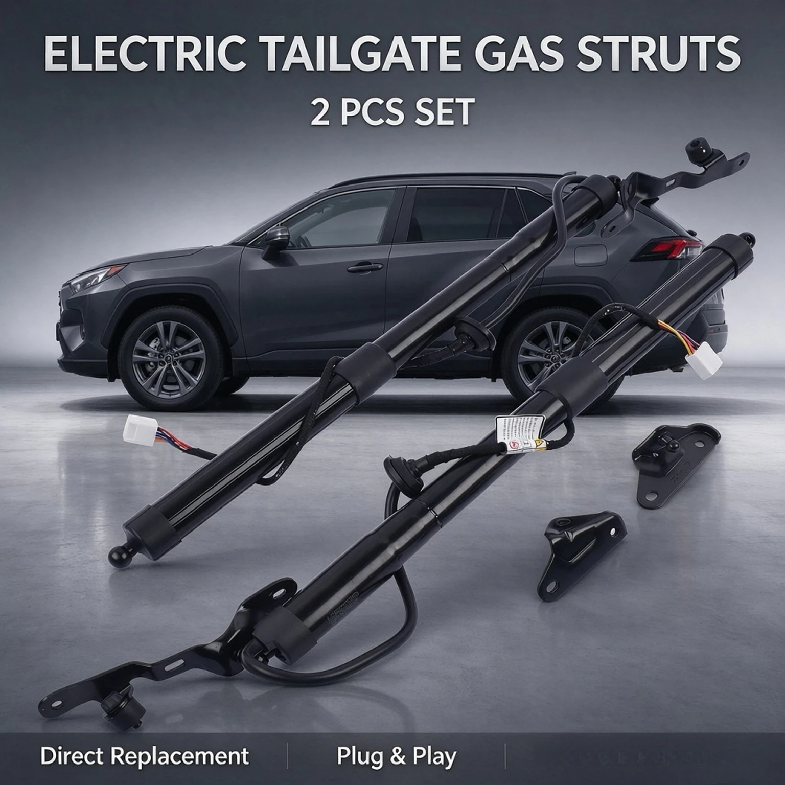 Image of AP01 2 Stück elektrische Heckklappen-Gasdruckfedern für Toyota RAV4 DOHC Limited XLE 2013–2016 PBD004 6892009011 6892009080 6891009110