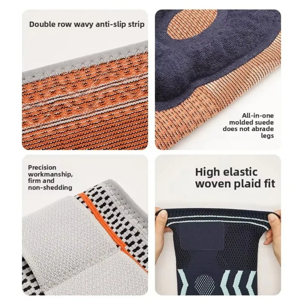 

Силиконовые наколенники Спортивные наколенники Нескользящая пружинная поддержка Баскетбольные ремни Дышащие регулируемые ремни Силиконовые наколенники