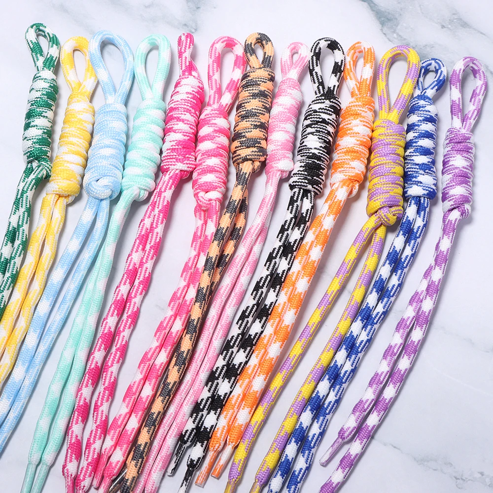 5 Stück Bunte Handgewebte Schlüsselbänder mit Anti-Verlust-Knoten aus Nylonseil für DIY Handgemachte Rucksack- und Taschendekorationen – Detail 3