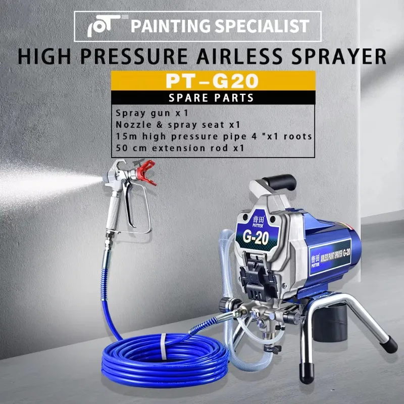 

YTYIN Airless Coated Sprayer PTG20 China Paint Spray Machine For Sender Machines For Painting Houses