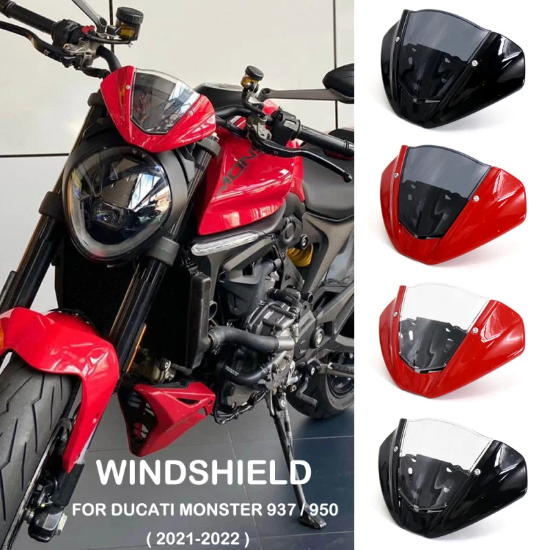 

Лобовое стекло мотоцикла, дефлектор, защитная крышка, аксессуары для Ducati MONSTER 950 Monster 937 2021 2022