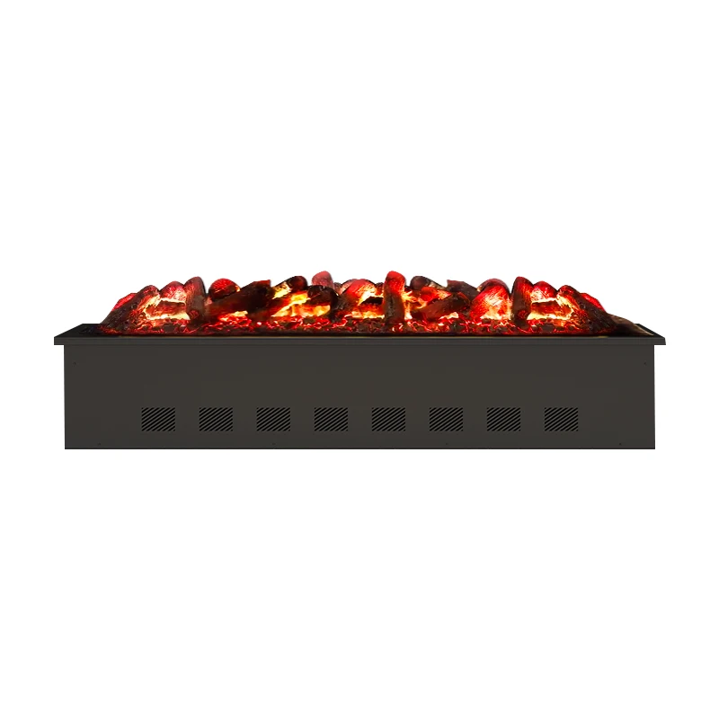 

Customized 3D atomized fireplace fake charcoal simulated flame, embedded background wall decorative electric fireplace household