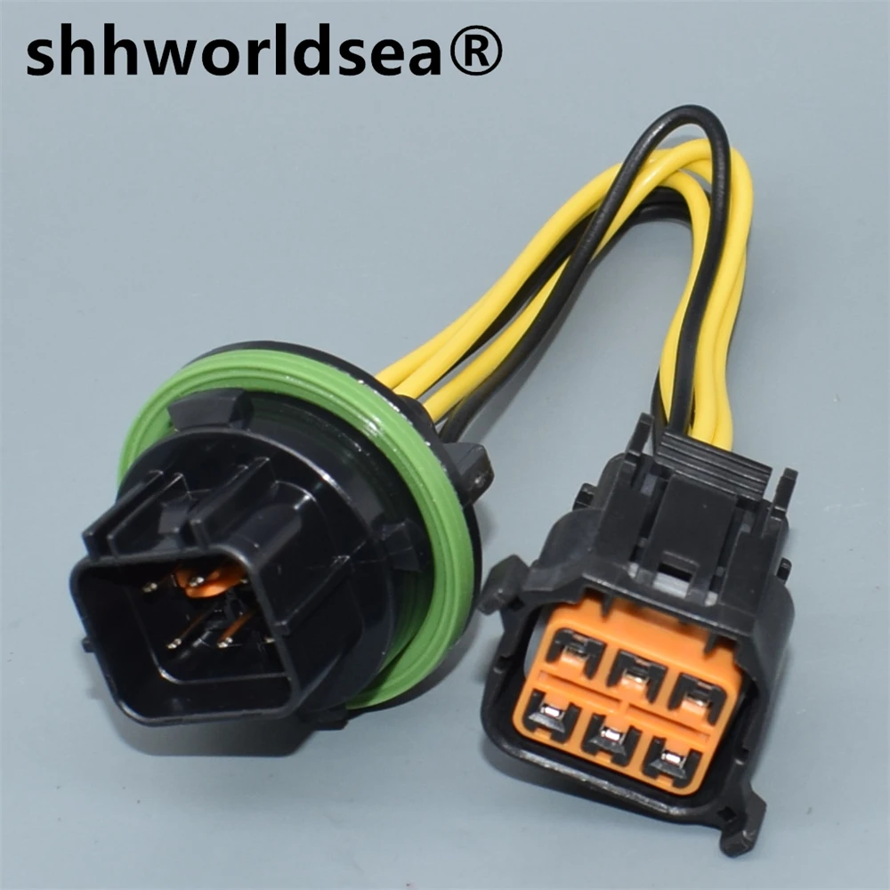 shhworldsea 6 Pin Auto  plug wiring cable Car headlight connector Light Lamp Plug for Hyundai Sonata Elantra IX35 KIA