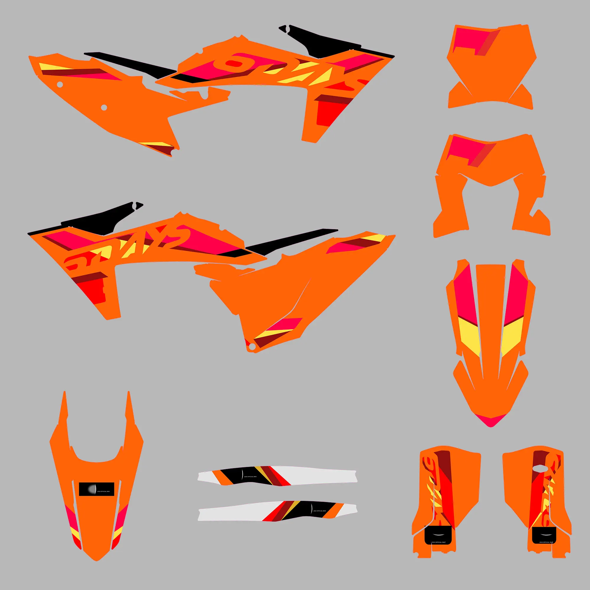 

Graphic Kit for 23-25SXF 24-26EXC XCW 2023 2024 2025 2026 200 250 300 350 400 450 Motocross Decals Sticker