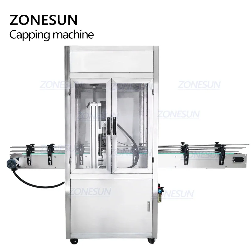 ZONESUN ZS-XG440DC Tappatrice automatica per avvitamento del tappo della bottiglia dello spruzzatore contagocce per la produzione