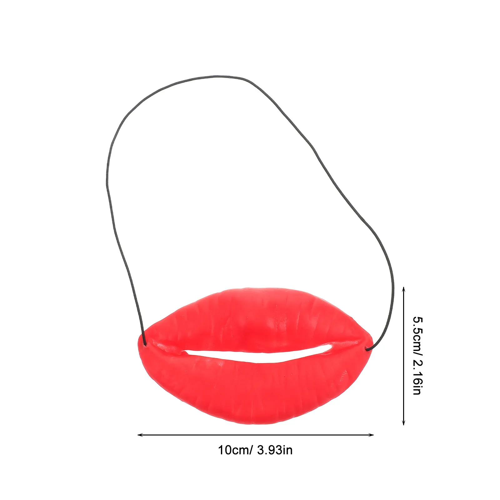 Red Plastic Big Lip Prank Props Funny Wedding Day Cosplay Supplies Party Clown Mouth Decor Performance Big Mouth