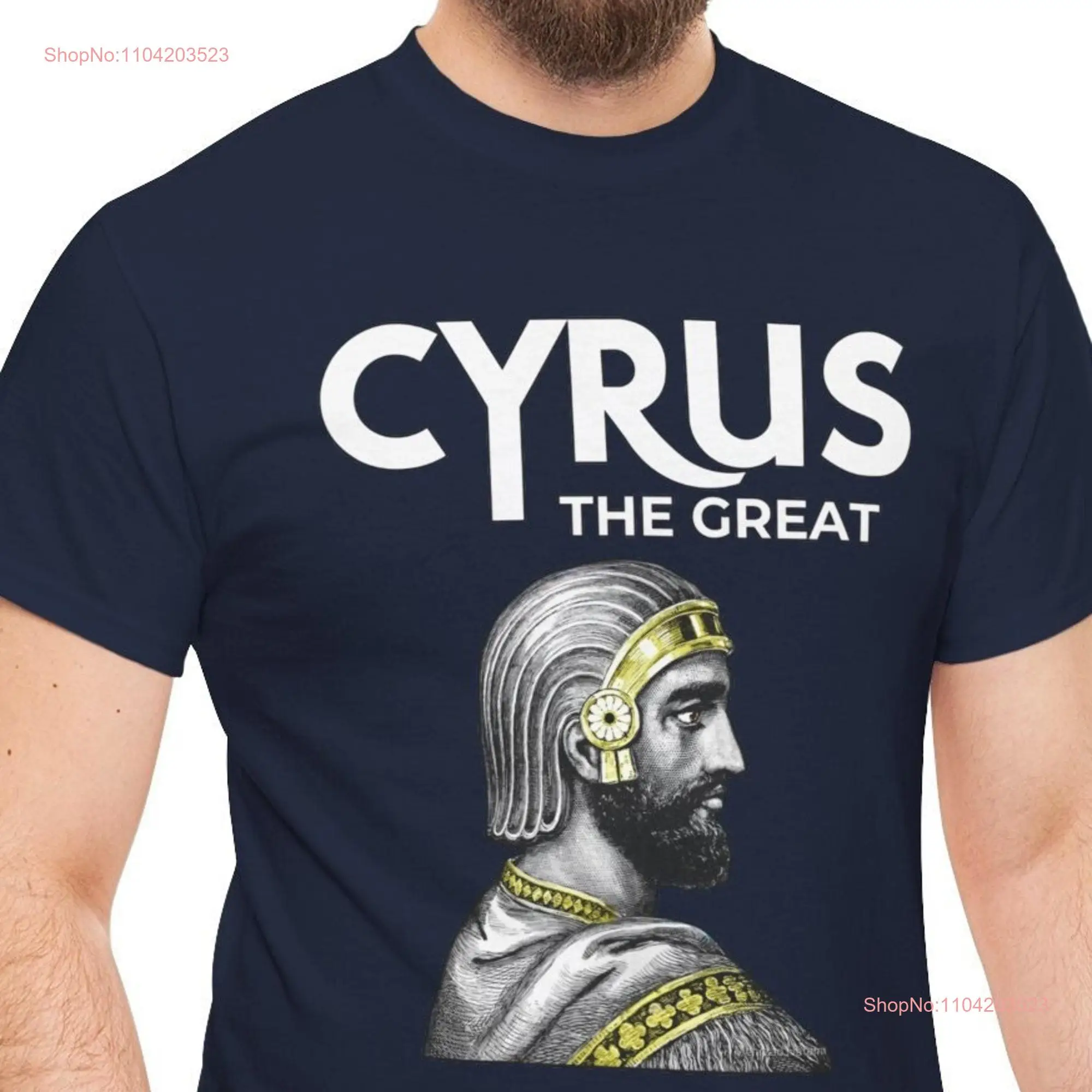 Ancient Persian Empire T Shirt Historical Emperor King Cyrus The Great  long or short sleeves