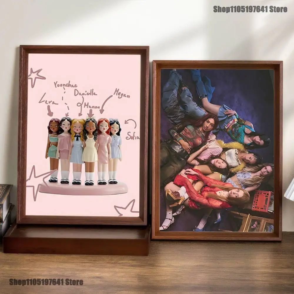 

K-Katseye-S Gnarly Group Poster Prints Wall Art Picture Painting Gift Living Room Restaurant Bar Large Dec Sticker