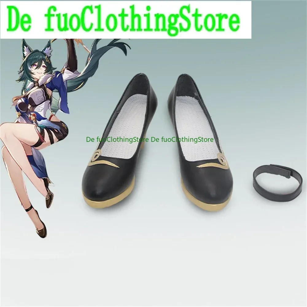 

Yukong Yu kong Honkai Star Rail Honkai Impact Обувь для косплея Сапоги Игра Аниме Хэллоуин Рождество DefuoClothing Магазин обуви