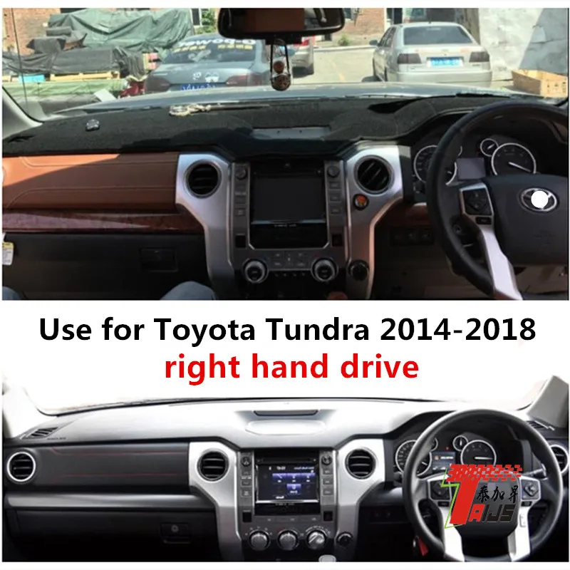 

TAIJS factory high quality anti-dirty Flannel dashboard cover for Toyota Tundra 2014-2018 Right-hand drive hot selling