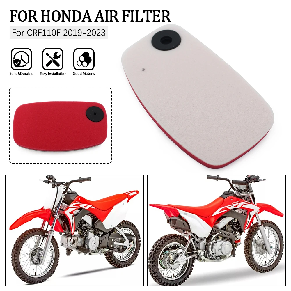 

For Honda CRF 110 F 2019-2023 Motorcycle Engine Air Intake Filter Cleaner Motorbike Air Filter Element