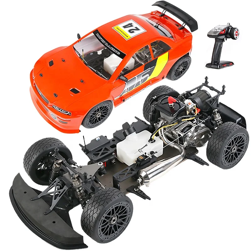 2024 New Rofun Baha A5 1/5 Scale RC Gas Racing Car With 32CC Two-Stroke Engine And CNC Metal Aluminum Alloy Chassis RWD RTR