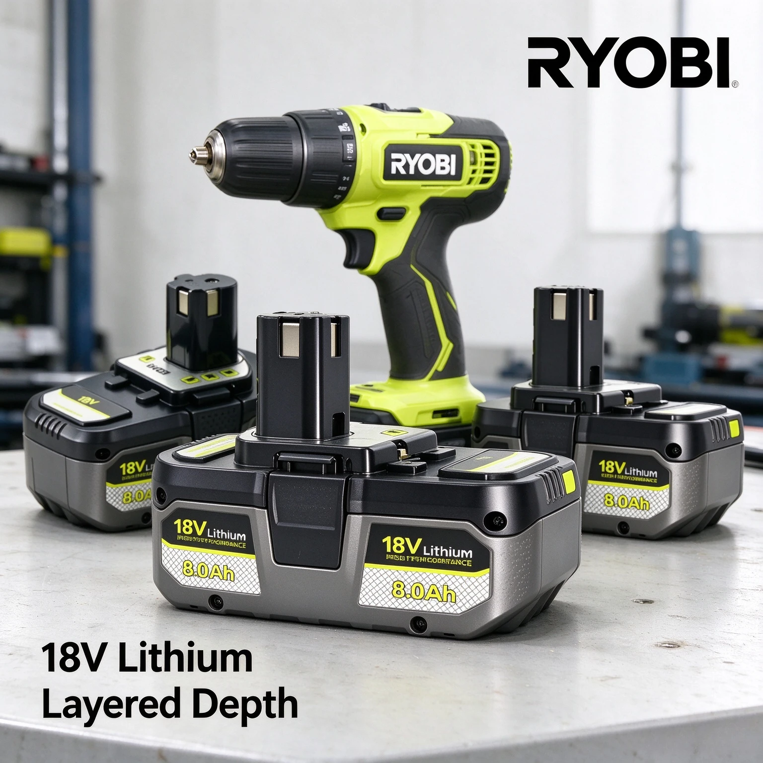 RYOBI 18V 4.0Ah 6.0Ah 8.0Ah Li-ion Battery, P108 RB18L60 RB18L80 Low Heat Operation Cordless Construction Hand Tools Battery