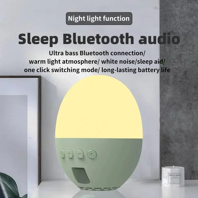 Portable Bluetooth Speaker Baby Soother Music RGB Mood Light Lullaby Sleep White Noise Wireless Bass Soundbar Player Headphones