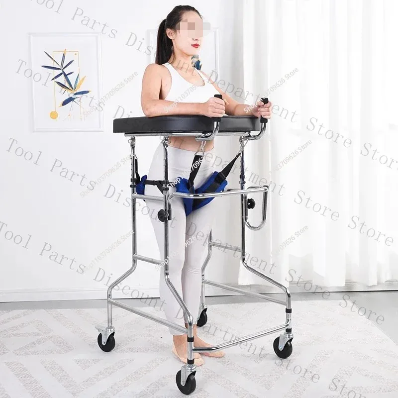 Rehabilitation Arm Crutches Walkers, Disabled Mobility Aids Chair,Four-Legged Armrest Frame, Training Walker Adults