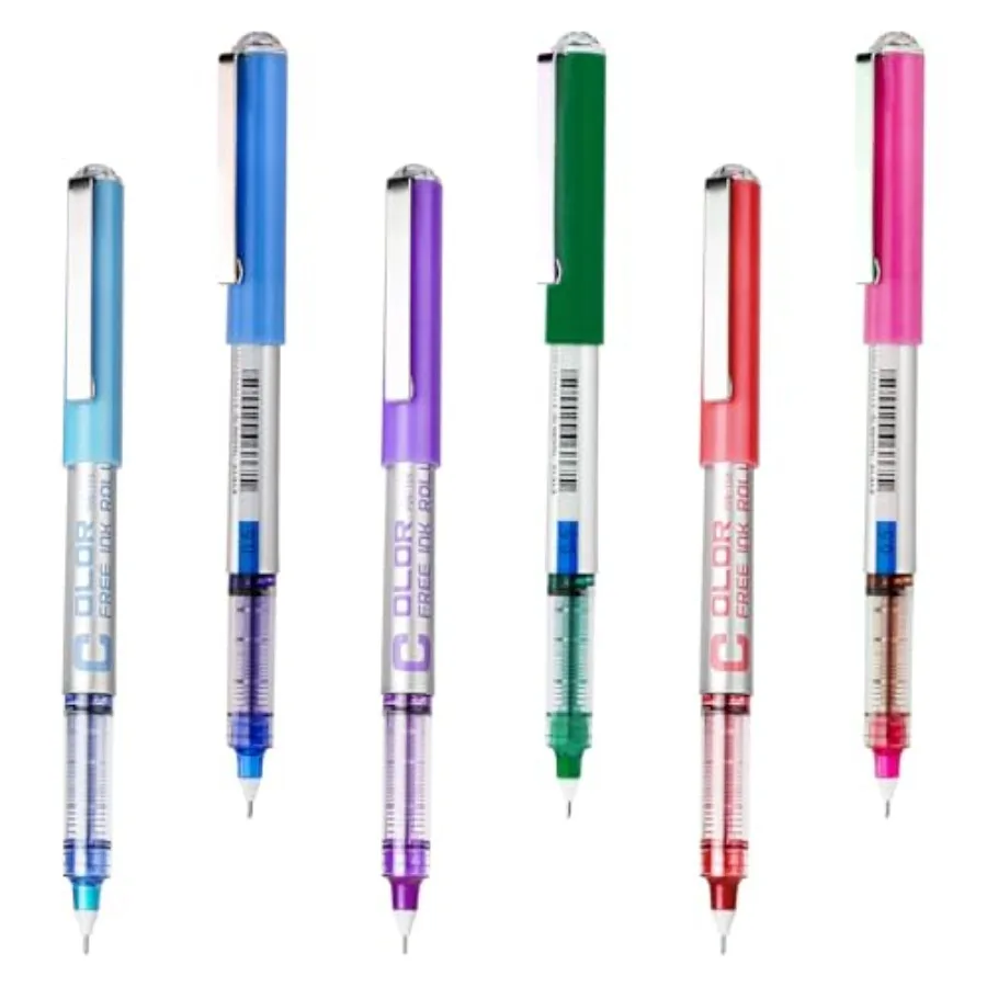 

Roller Ball Pen Extra Fine Point Assorted, Needle Rollerball Pens Quick Dry, Liquid Ink Pens Fine Point Smooth Writing Pen for