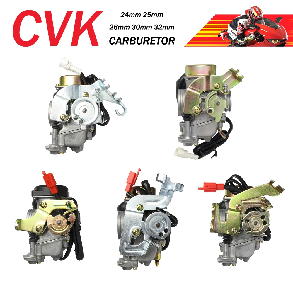 

CVK Motorcycle Carburetor Carb Electric Choke For Yamaha Cygnus-X Rs100 Gtr Rsz Bws Gp Srv150 Gy6 100 110 125 150cc Scooter Atv