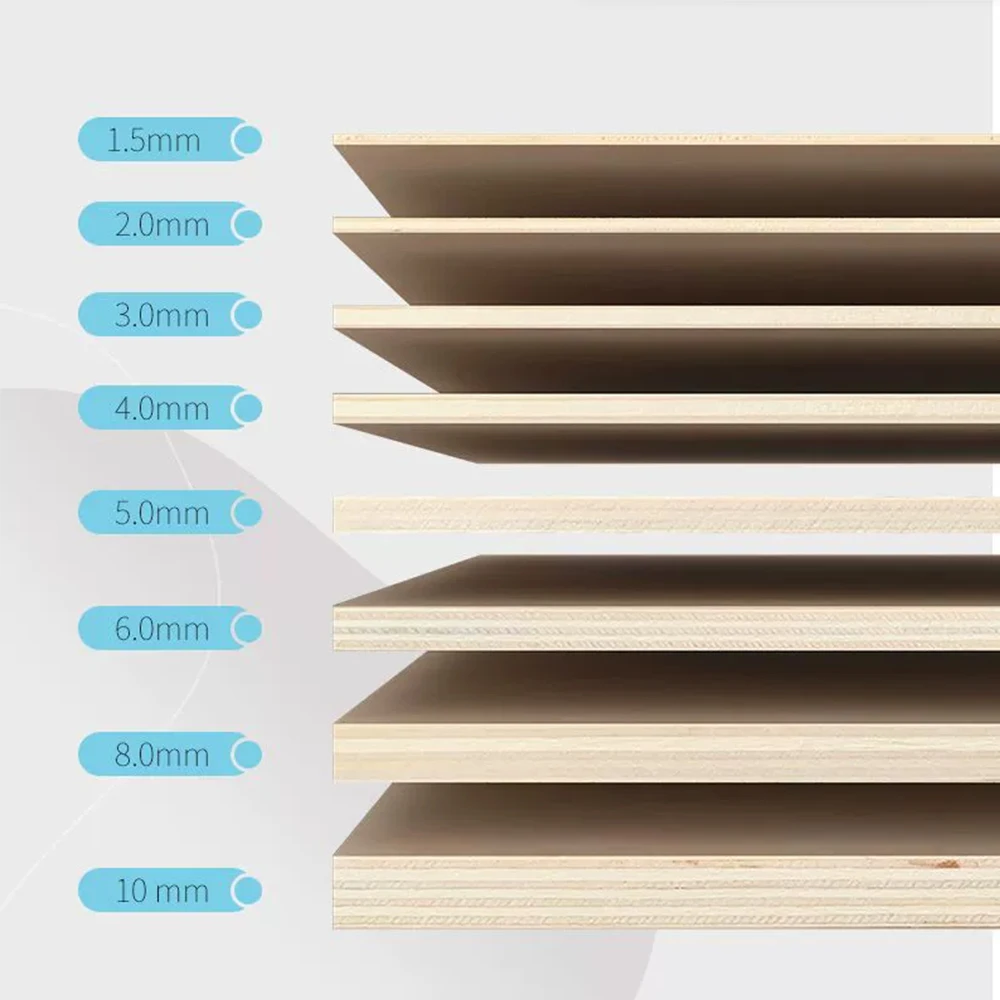 1/3/5pcs Basswood Craft Board Thickness 1.5-6mm Model Layer Wood Board DIY Craft Sand Table Building Model Materials Accessories