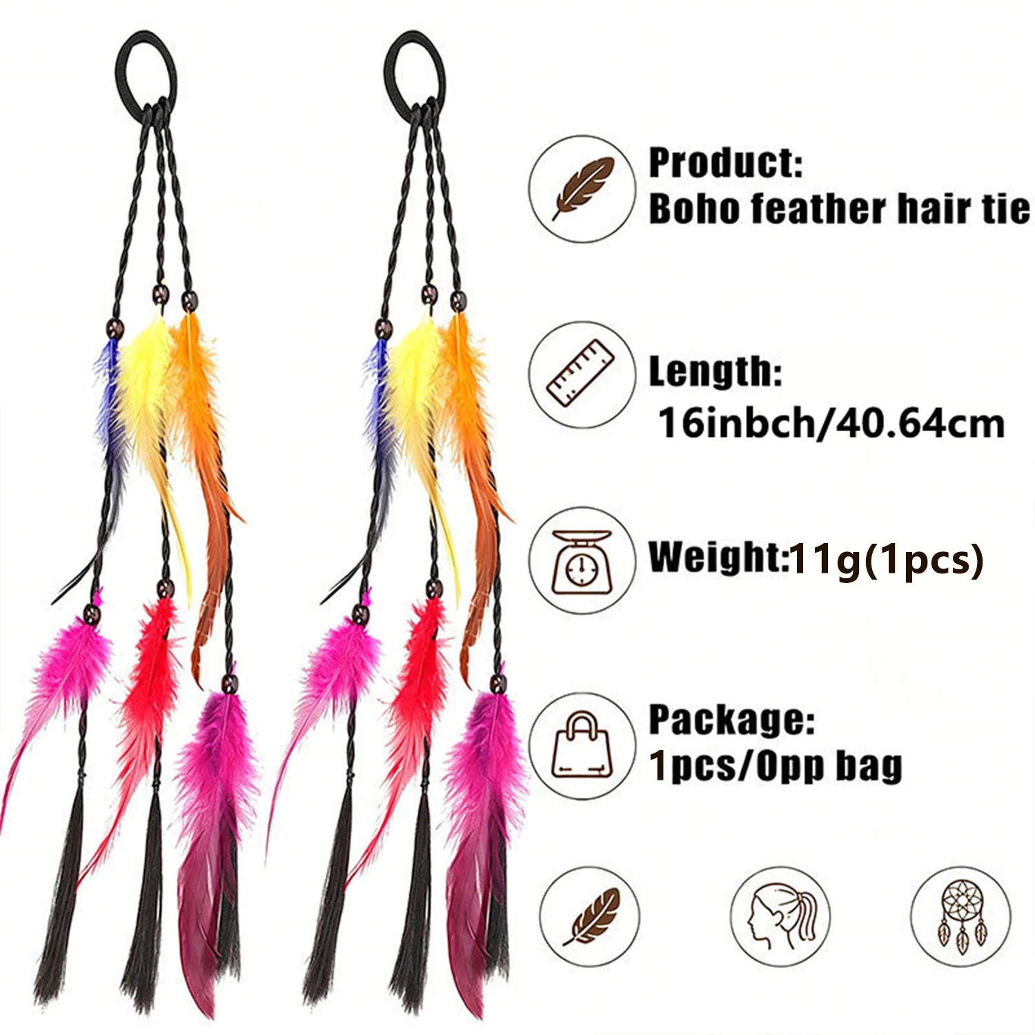 Women Lady Girls Handmade Bohe - Hair Band Elastic recension och pris