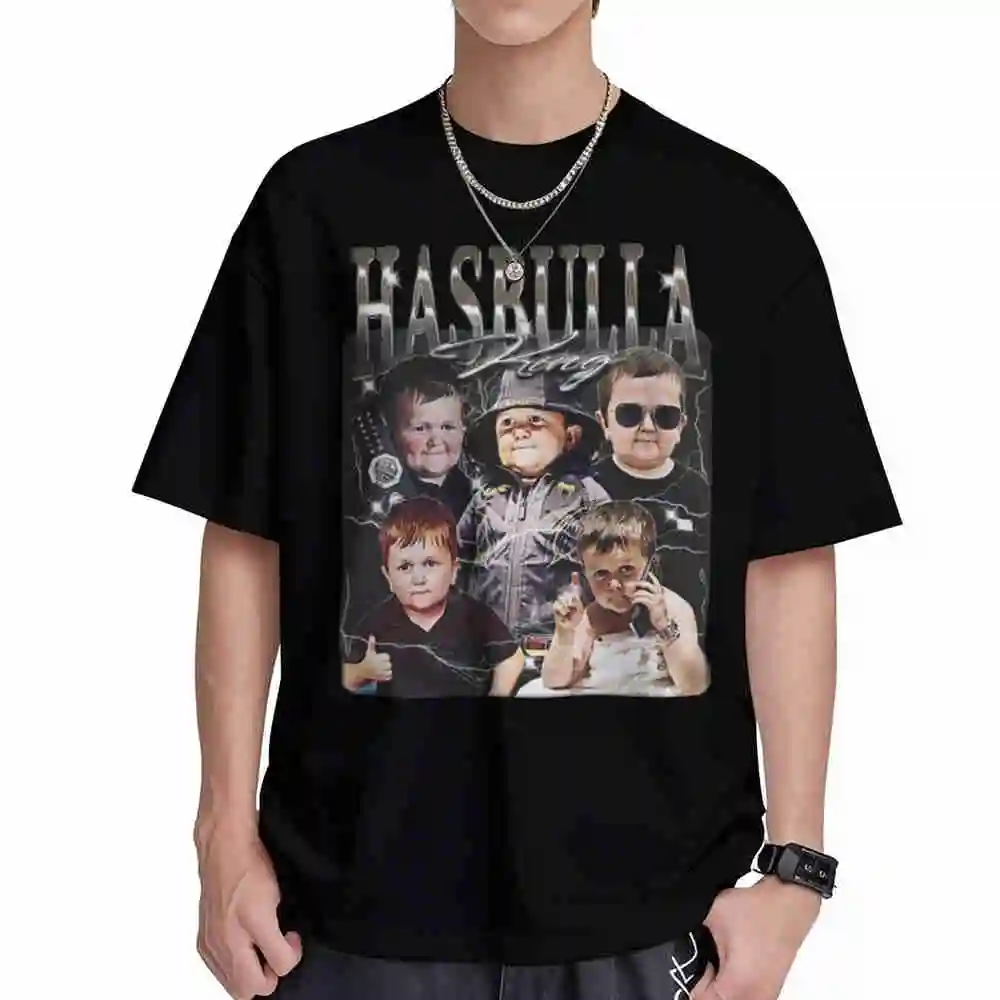 King Hasbulla Vintage Bootleg Internet Star Influencer Celebrity 90S Retro Throwback Short Sleeve Tee 100% Cotton T-Shirt